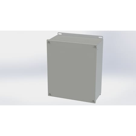 Saginaw Control & Engineering Captive Screws Electrical Enclosures, 14.13 in H, 6 in D, 12 in W, NEMA 3R, 4, 12, 13, Carbon Steel SCE-1412SC